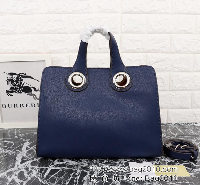 BURBERRY巴寶莉 皮革托特包 品牌壓花徽章 奪目孔眼元素 手拿或肩背 6688  Bhq1245